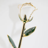 Gold plated white flower 