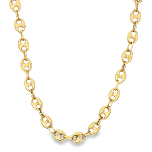 10 karat yellow gold Gucci link chain availble at Solomon Jeweler Wichita Kansas