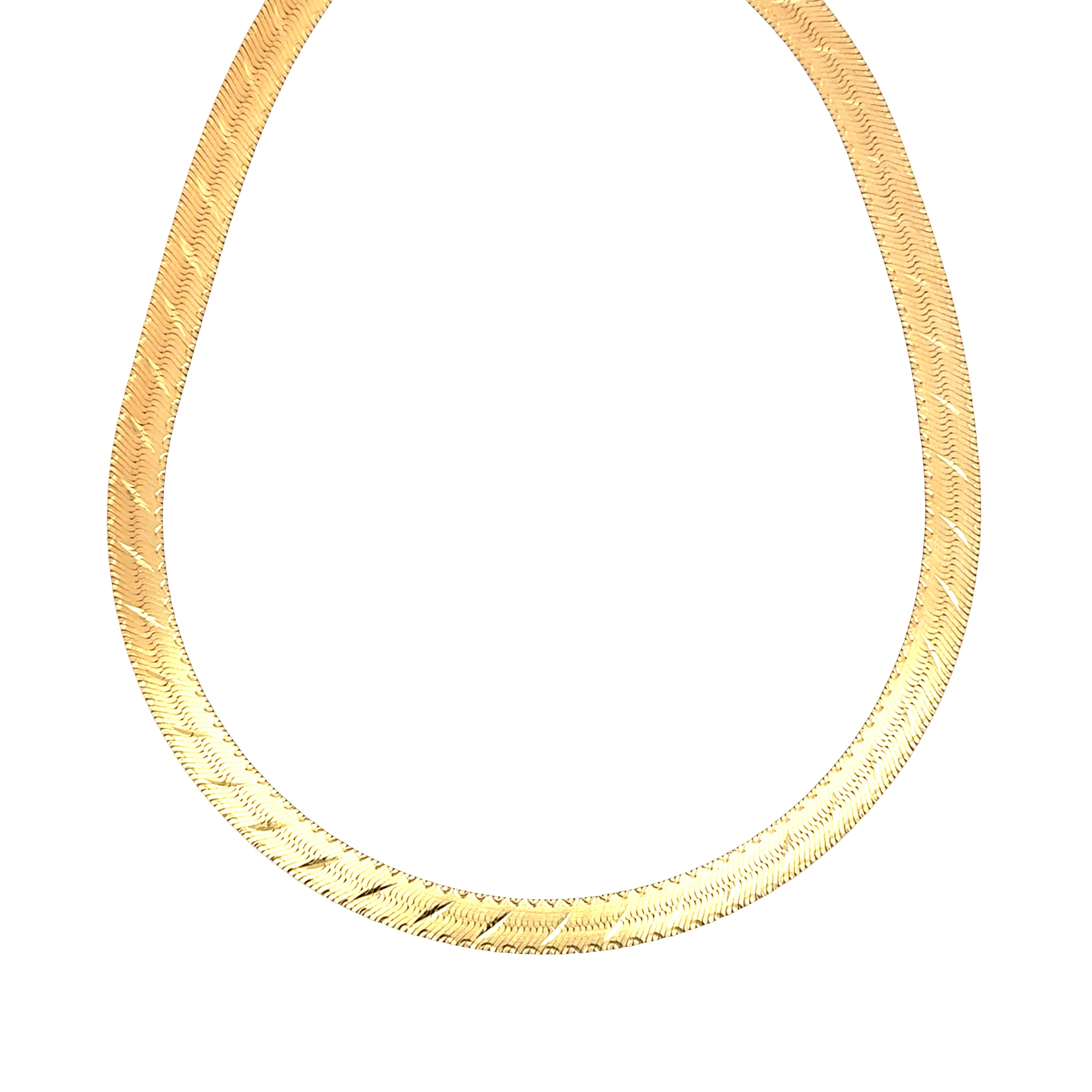 Diamond cut herringbone chain Solomon jeweler.