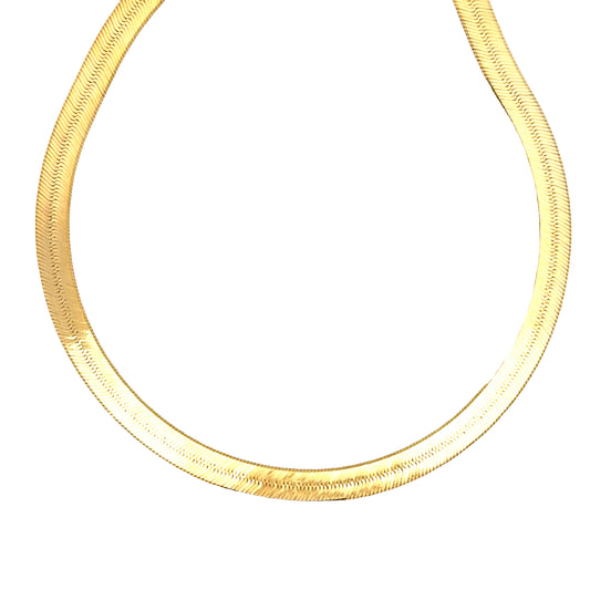 Yellow Gold Herringbone Chain available at Solomon Jewelers Kansas.