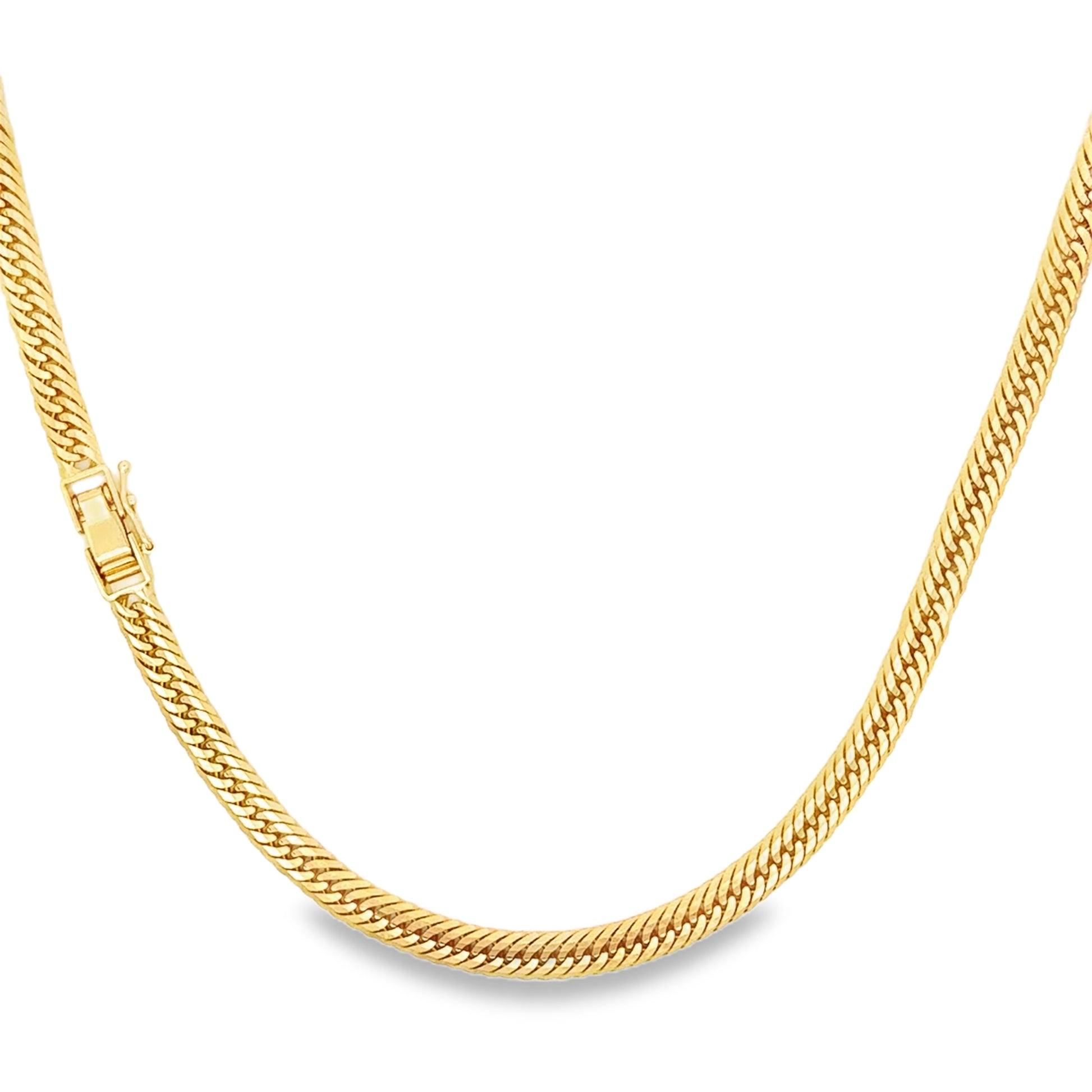 Solid 18K gold Tokyo Cuban chain high polish