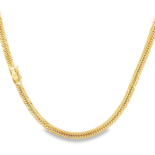 Solid 18K gold Tokyo Cuban chain high polish