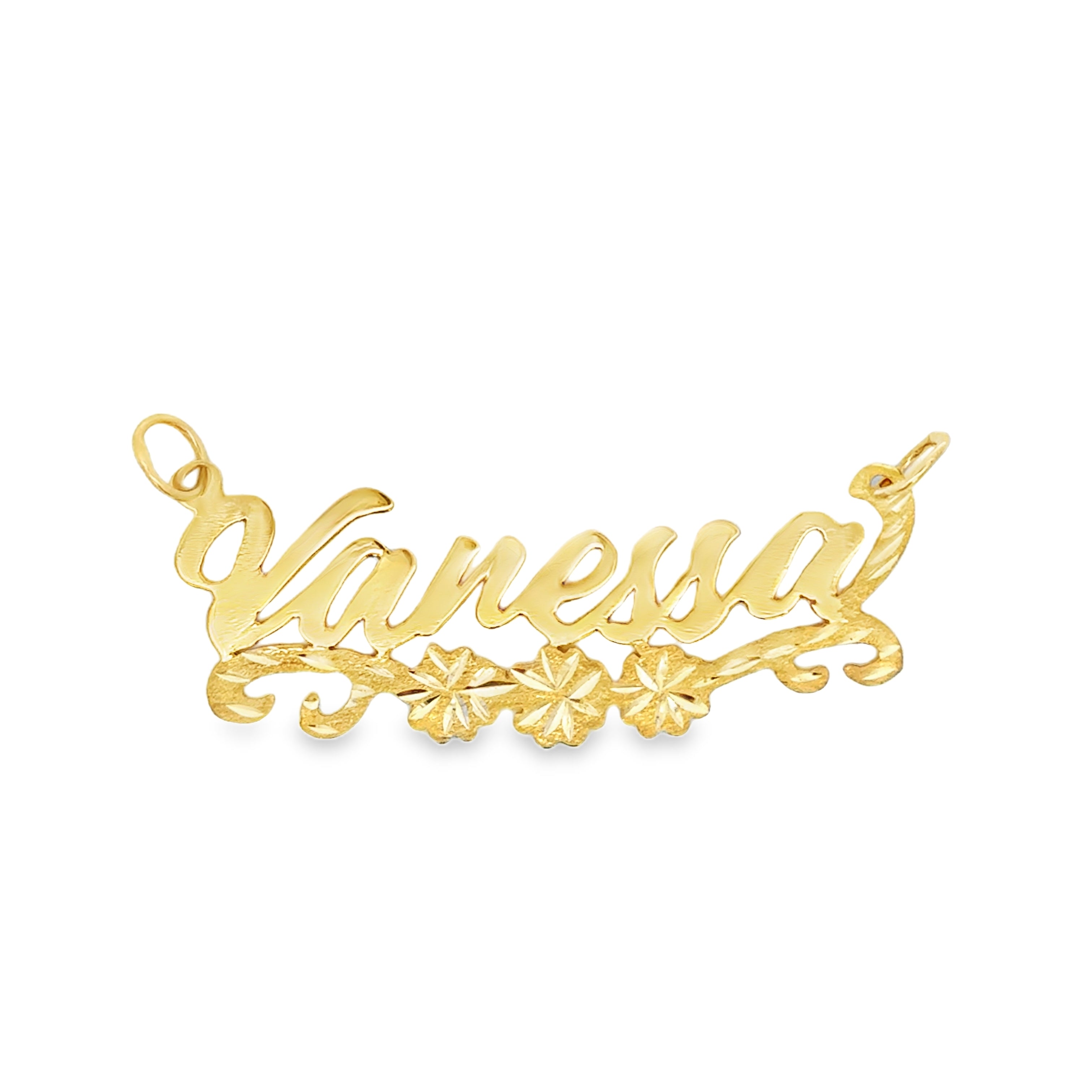 Handcrafted 10K/14K Gold Custom Nameplate Jewelry