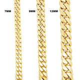 9MM Solid Gold Miami Cuban Bracelet - Solomon Wichita Kansas