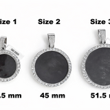Silver memorial keepsake pendant by Solomon Jeweler