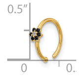 Gold flower nose ring, crafted for comfort, durability, and timeless style.