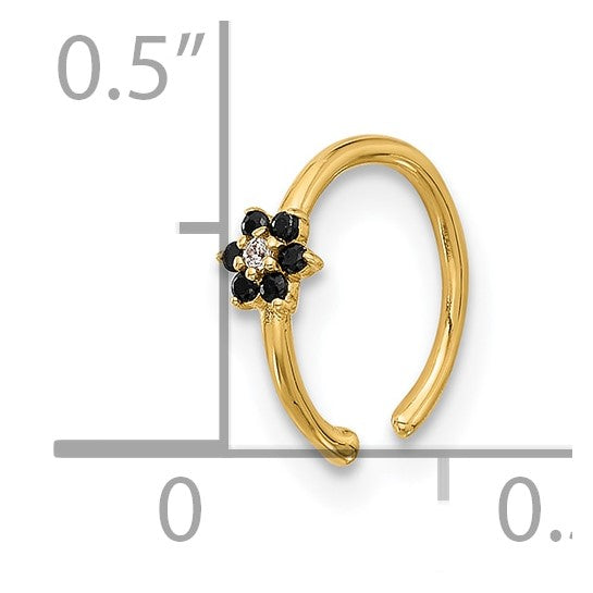 Gold flower nose ring, crafted for comfort, durability, and timeless style.