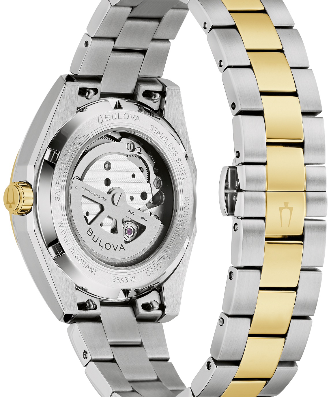 Green Dial Surveyor Automatic Bulova Watch - 98A338