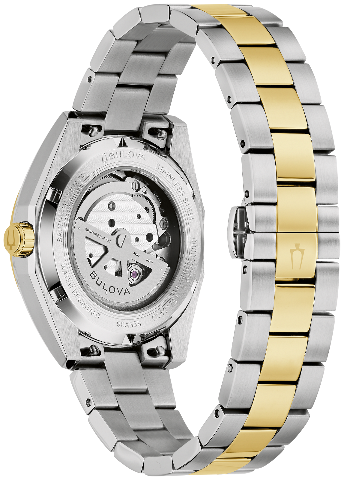 Green Dial Surveyor Automatic Bulova Watch - 98A338