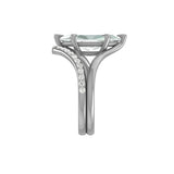 Diamond engagement ring with 2 3/4 CT T.W. Dutch marquise lab-grown diamonds in platinum setting