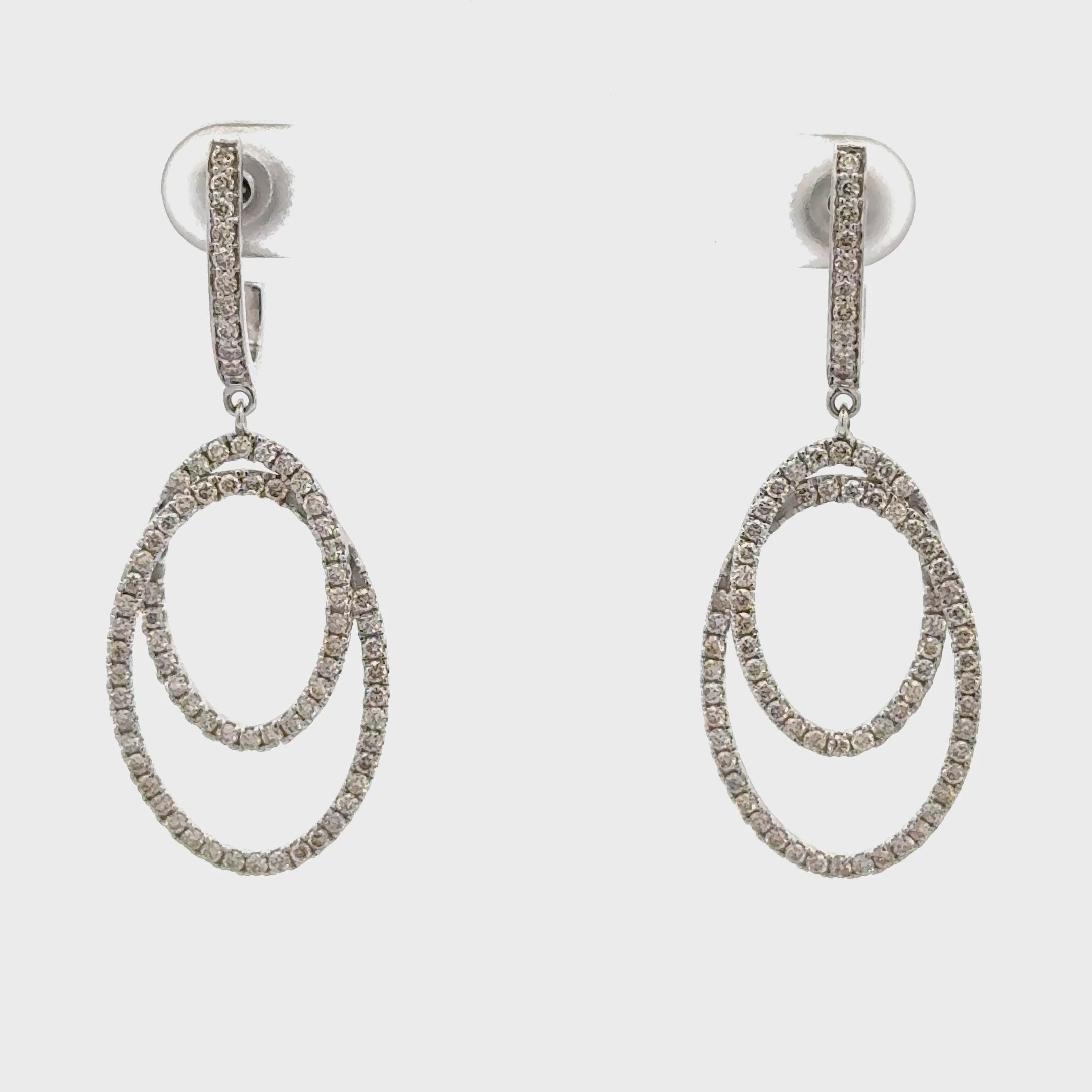Luxury Diamond Dangle Earrings for Women