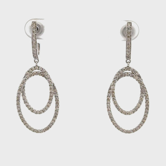 Luxury Diamond Dangle Earrings for Women