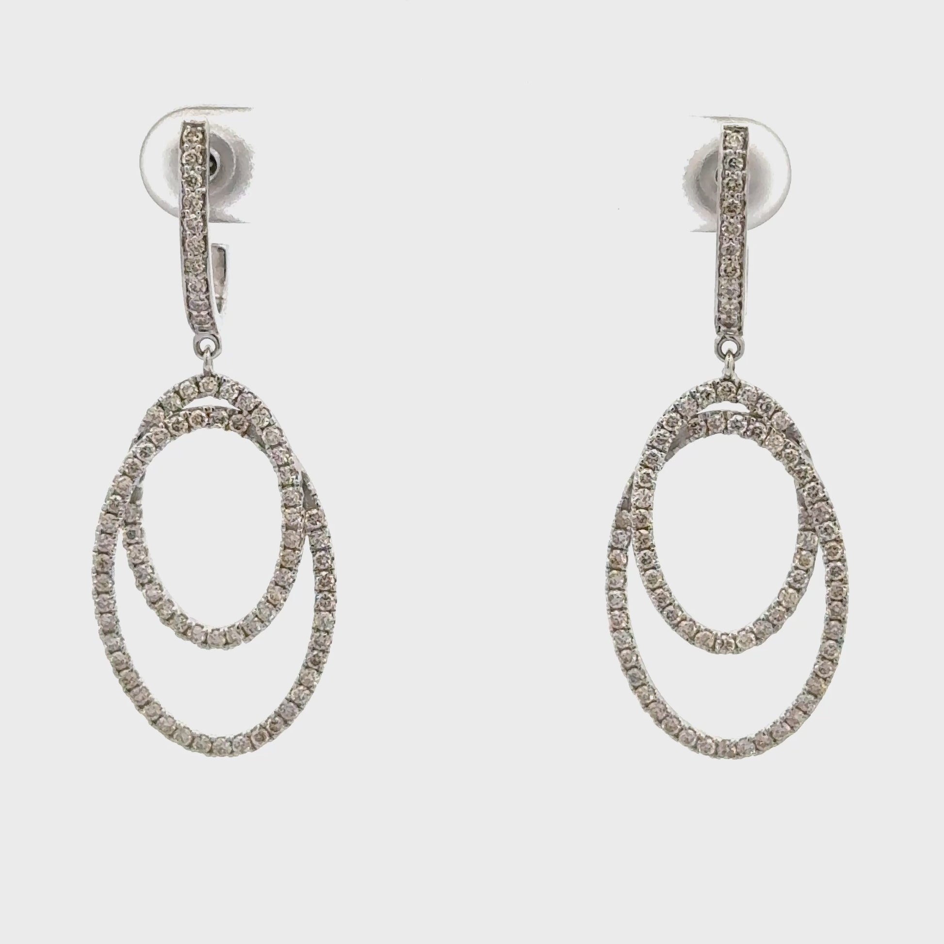 Luxury Diamond Dangle Earrings for Women