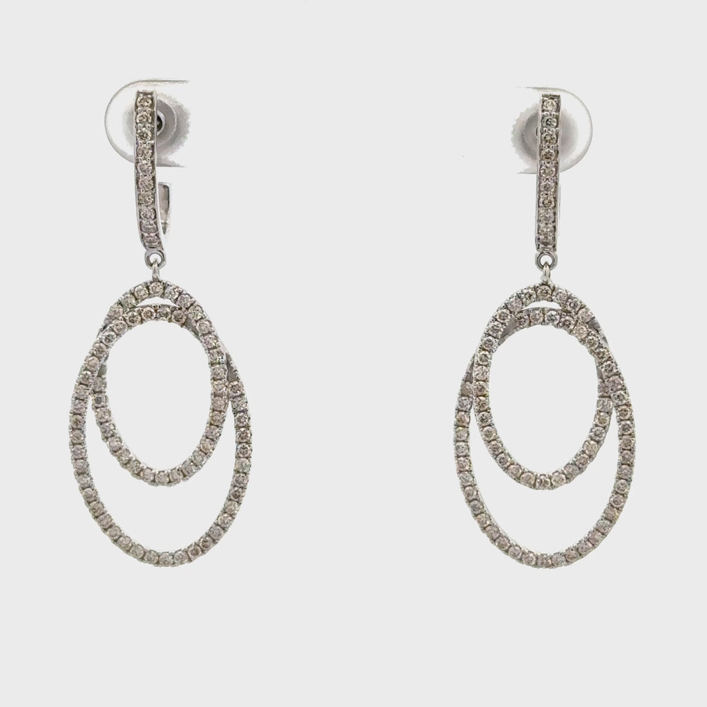 Luxury Diamond Dangle Earrings for Women
