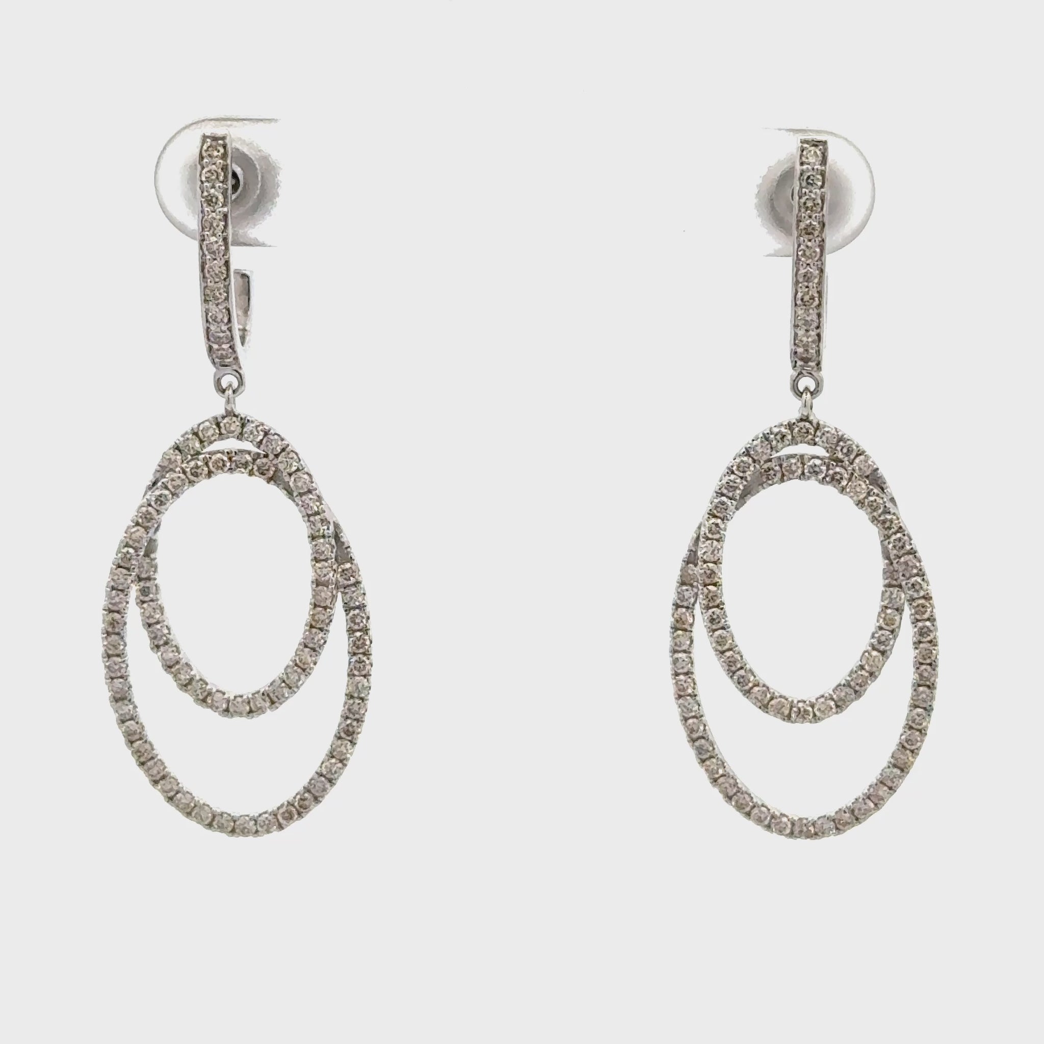 Luxury Diamond Dangle Earrings for Women