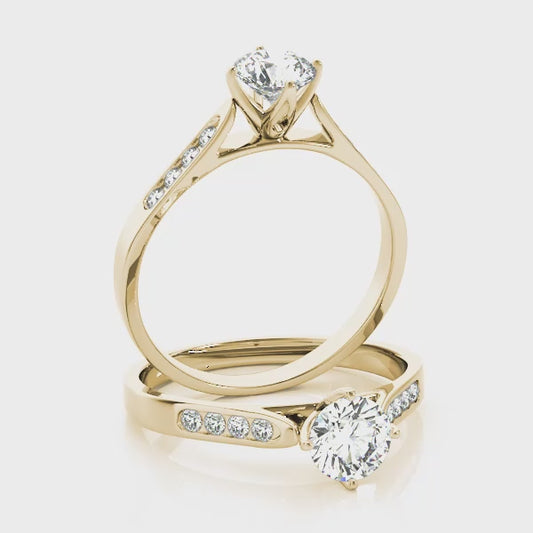 ENGAGEMENT RINGS SINGLE ROW CHANNEL SET