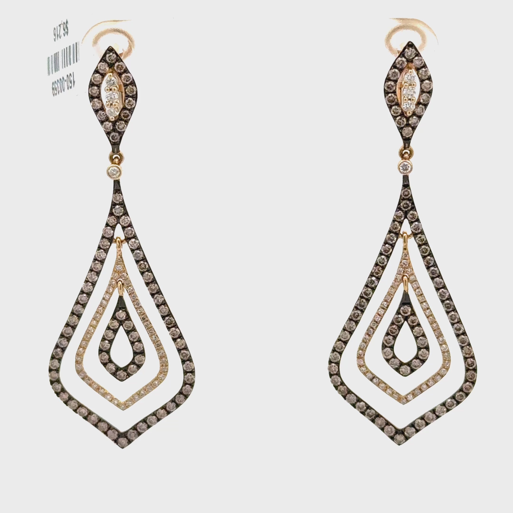 High Fashion Multi-Layer Diamond Earrings for Women