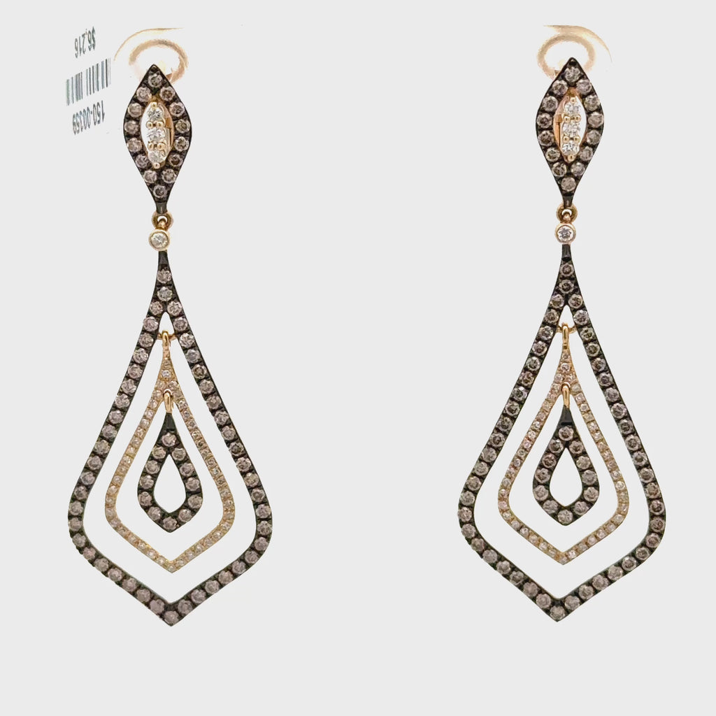 High Fashion Multi-Layer Diamond Earrings for Women
