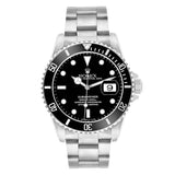 Rolex Submariner watch with black dial and stainless bracelet available at Solomon Jeweler kansas.