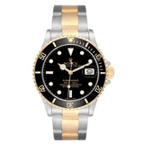 Two-tone Rolex Submariner with Black Dial available at Solomon Jeweler Kansas.