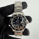 Rolex Submariner watch with black dial and stainless bracelet available at Solomon Jeweler kansas.