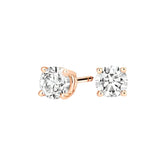 1 CT. T.W.  Round Certified Lab Diamond Solitaire Stud Earrings (VS1-E)