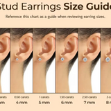 Round Stud Earrings in 14 Karat Gold - Solomon Jewelers