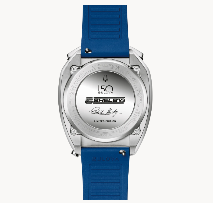 The new limited-edition Bulova Racing Chronograph combines  legendary muscle car customizer Carroll Shelby’s trailblazing racing style with Bulova’s innovative watchmaking technology. 