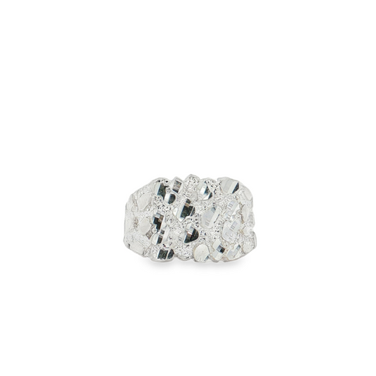 Nugget Ring in Sterling Silver - Solomon Jewelers