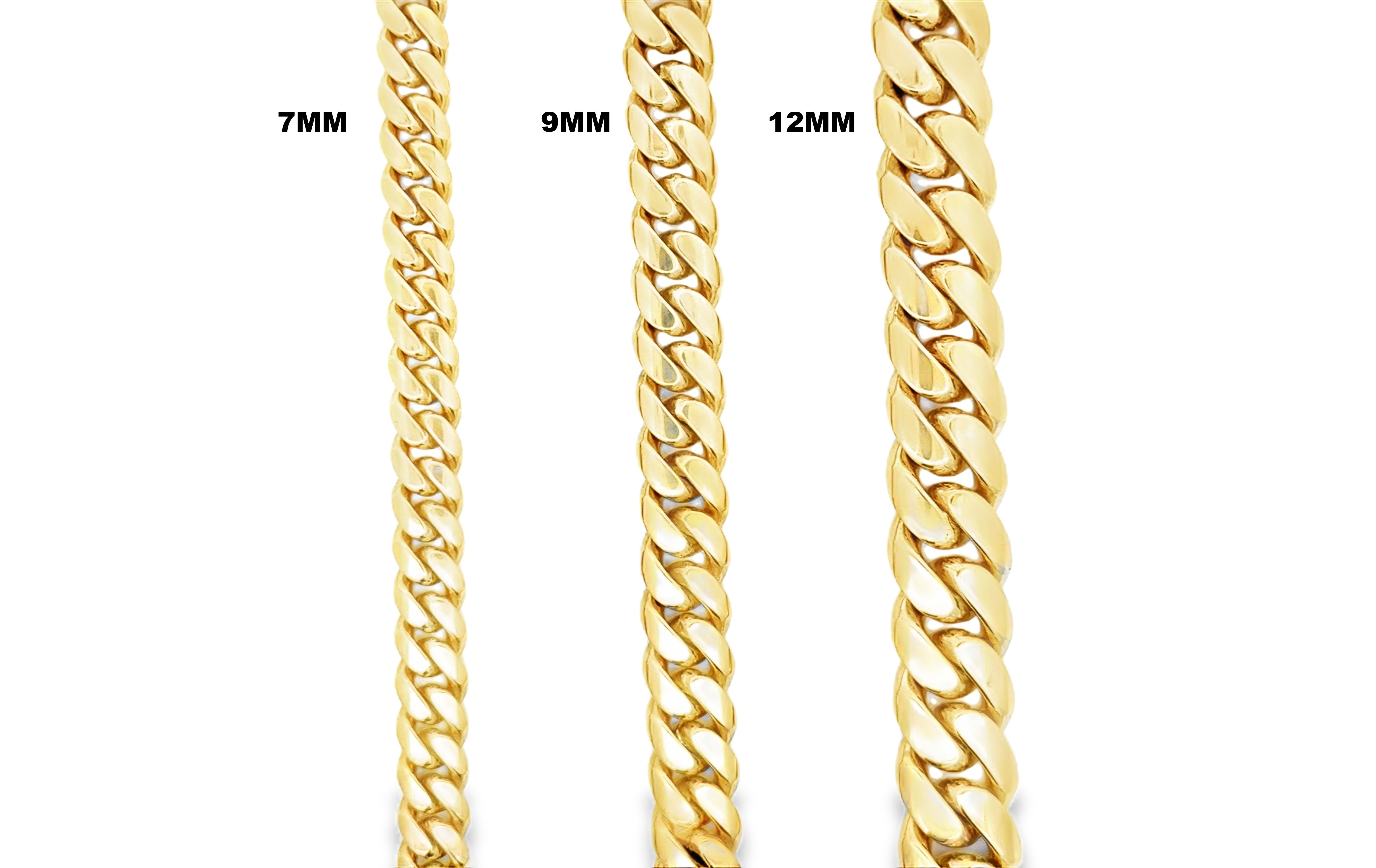 Solid Gold Miami Cuban Bracelet available In All Sizes – Solomon Jeweler