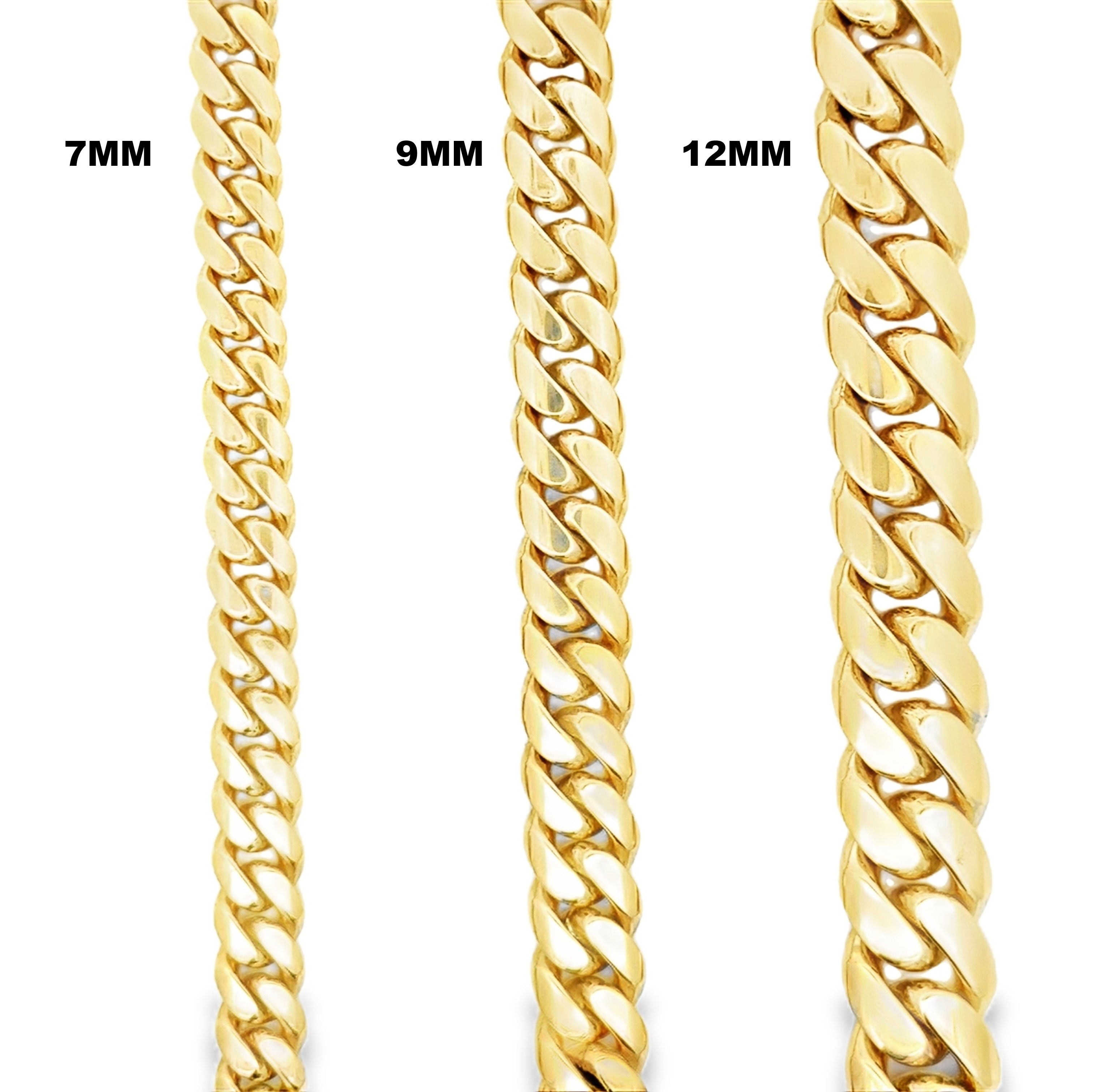 12MM Solid Gold Miami Cuban Bracelet – Solomon Jeweler