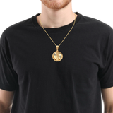 10Karat Yellow Gold St. Jude Pendant - Solomon Jewelers