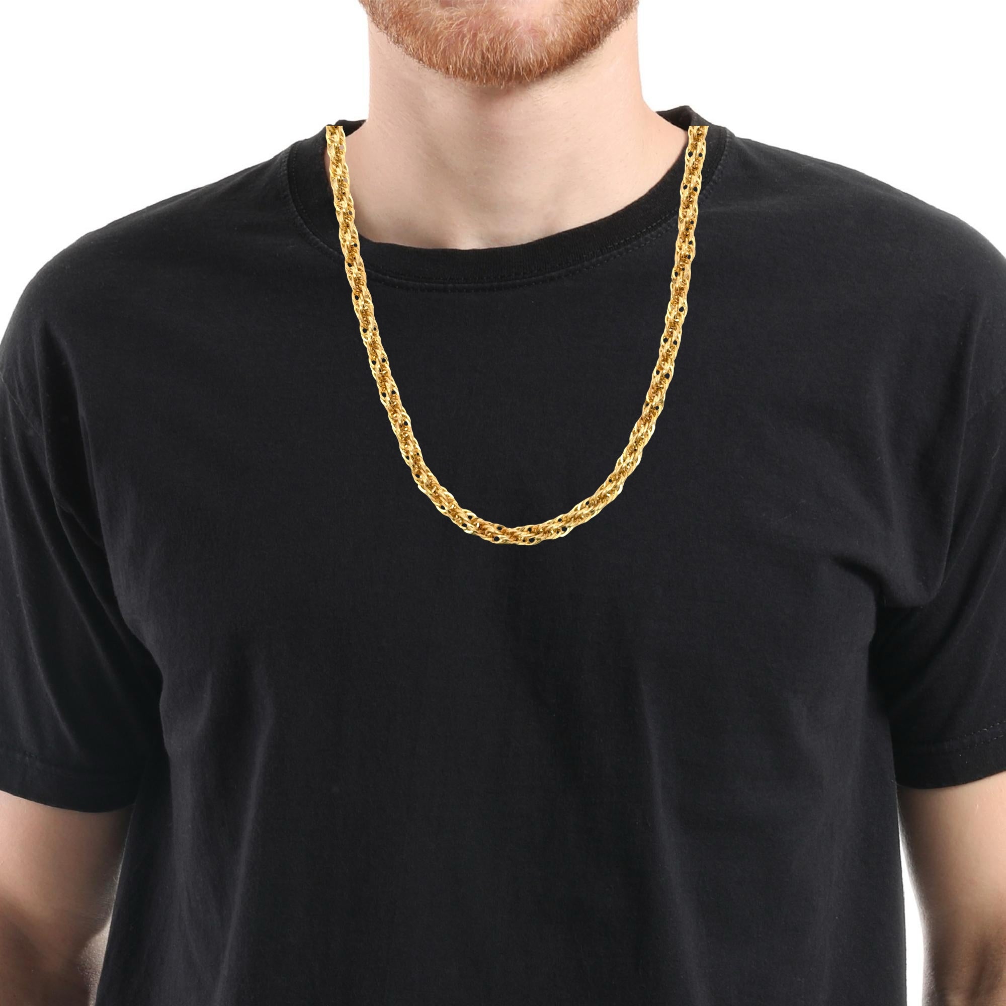 10karat spiga wheat chain necklace available at Solomon Jeweler Kansas.