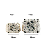 Silver centenario coin ring available in different sizes