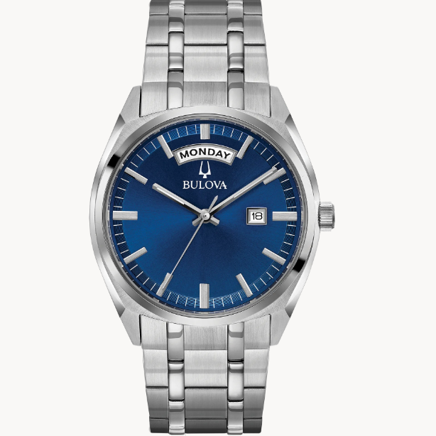 Classic Bulova Watch wih Date and Time available at Solomon Kansas.