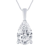 1 CT. Certified Pear-Shaped Lab-Created Diamond Solitaire Pendant in 14K Gold (VS/H)