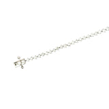 Lab diamond tennis bracelet available in Sterling Silver.