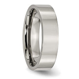 Titanium Polished 6mm Flat Band