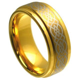Tungsten Celtic wedding band.