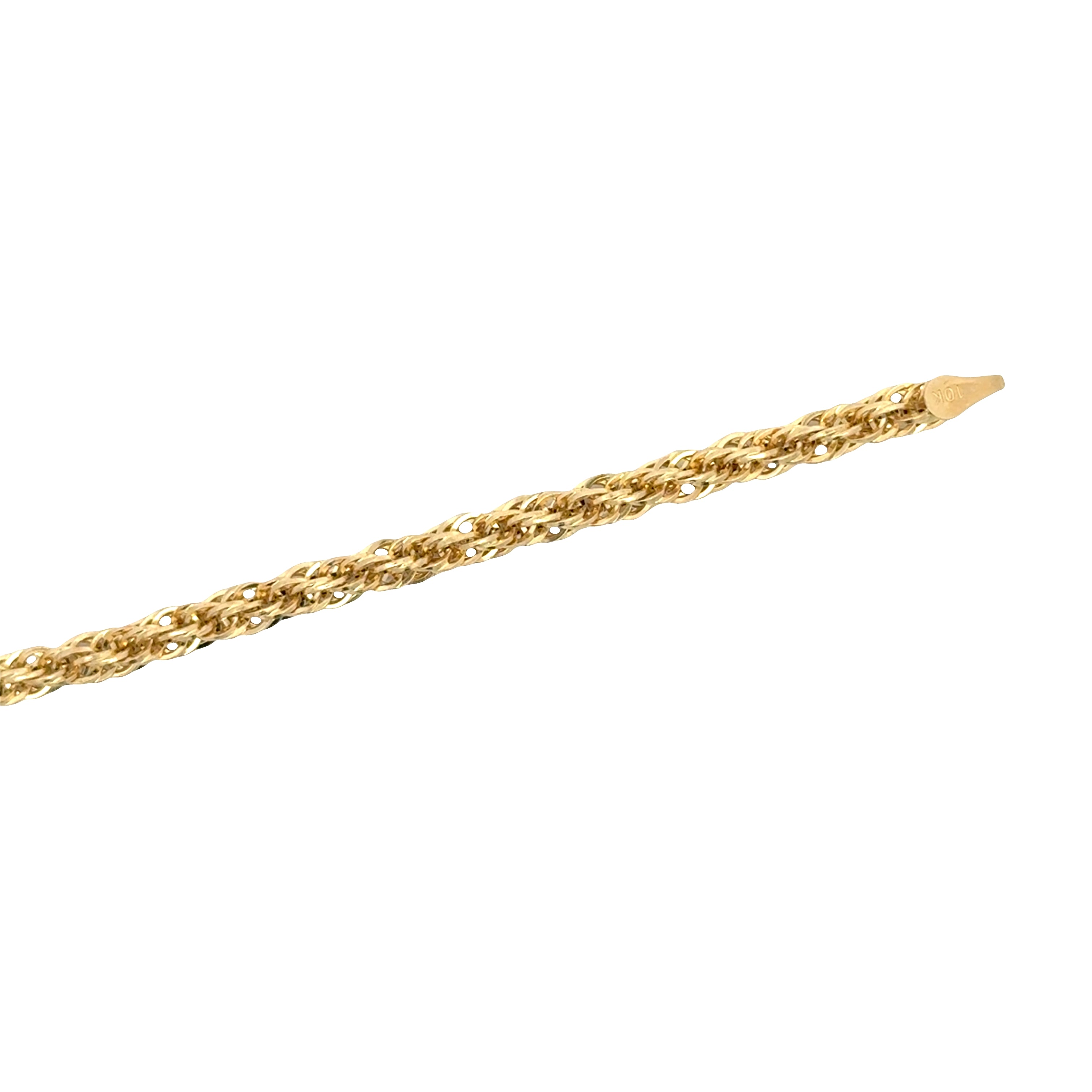 10k hollow wheat chain necklace with Lobster Lock available at Solomon Jeweler Kansas.