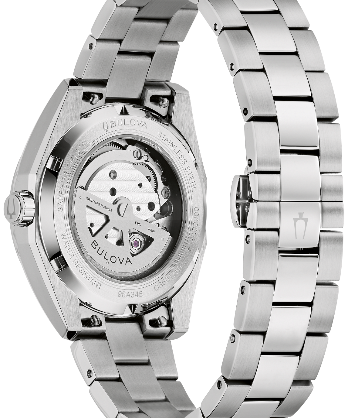 Part of the Surveyor collection of Bulova men’s watches, this classically styled automatic watch offers exceptional design with a glimpse of mechanical wonder.