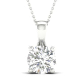 1 CT. Certified Round Lab-Created Diamond Solitaire Pendant in 14K Gold (VS/H)