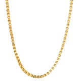 10 karat yellow gold alexander box chain available at Solomon Jeweler kansas.