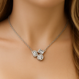 Bezel-Set Multi Shape Diamond Necklace High-Resolution Image