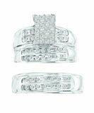 14K  0.90CT  PR/CT  DIA  TRIO  SET