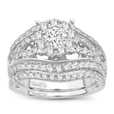 14K  1.90CT  DIAMOND  BRIDAL  RING