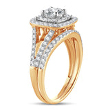 14K   White Gold 1.11Ct Bridal Ring