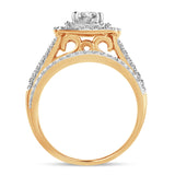 14K   White Gold 1.11Ct Bridal Ring