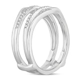 14K  0.34CT DIAMOND RING GUARD