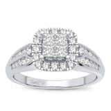 3/5 Cts Diamond Engagement Ring in 10 Karat Gold